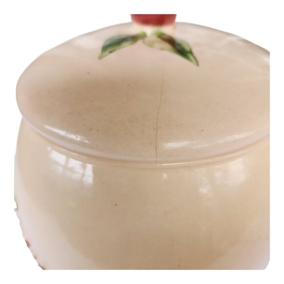 Vintage MCM Apple Ceramic Cookie Jar by Los Angeles Pottery #520 - Picture 8 of 16